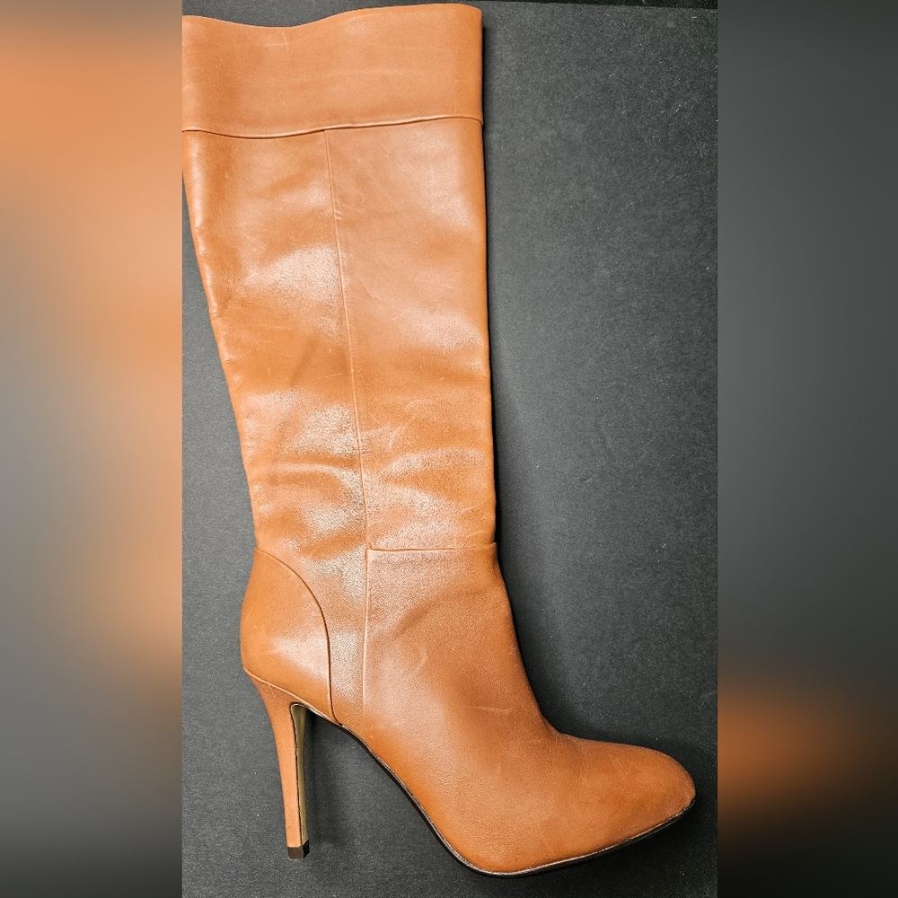 Banana Republic Cognac Leather Kneehigh Boots